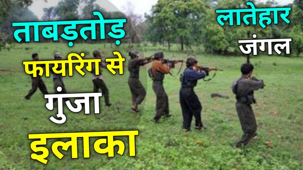 लातेहर के जंगल में पुलिस और नक्सली में ताबड़तोड़ फायरिंग, Latehar jharkhand naxal news