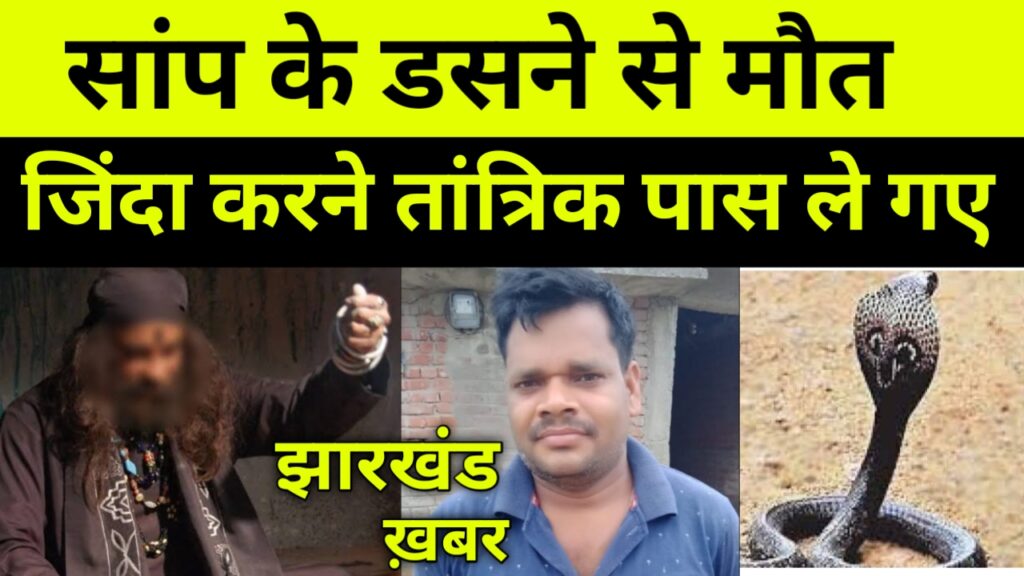 सांप के काटने से युवक की मौत, मृतक को जिंदा करने घरवाले तांत्रिक के पास ले गए