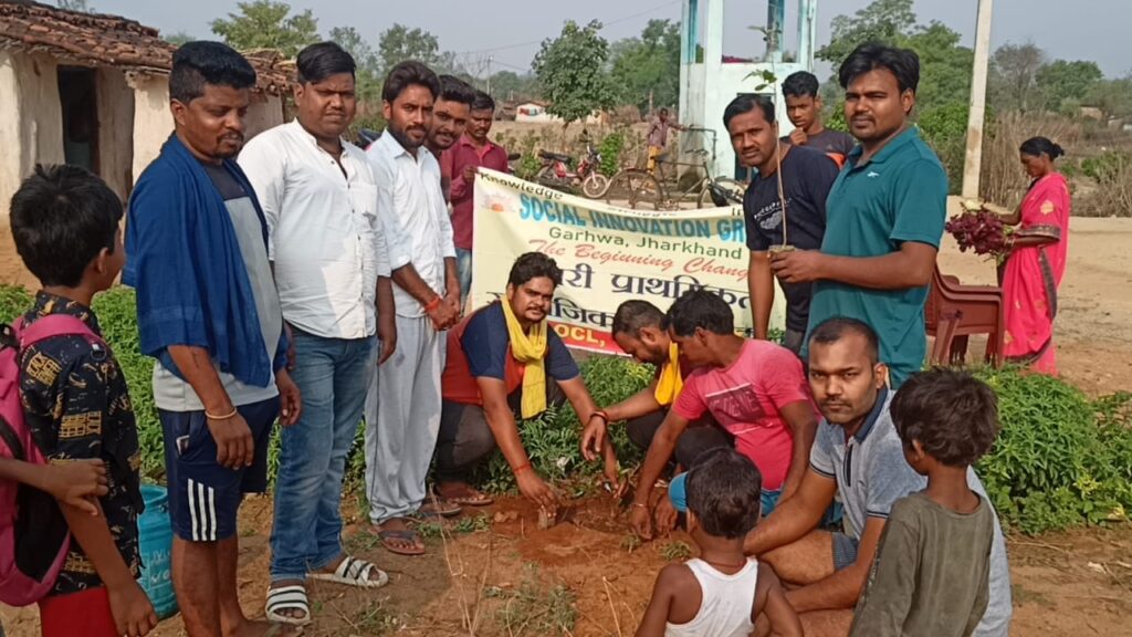 सोशल इनोवेशन ग्रुप के द्वारा फलदार पौधारोपण किया गया