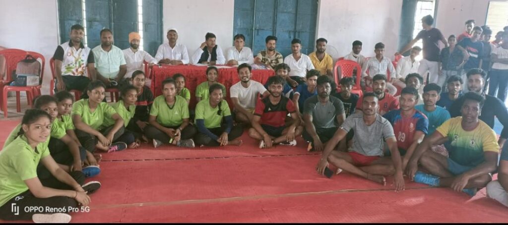 जिला सीनियर कबड्डी टीम का किया गया चयन