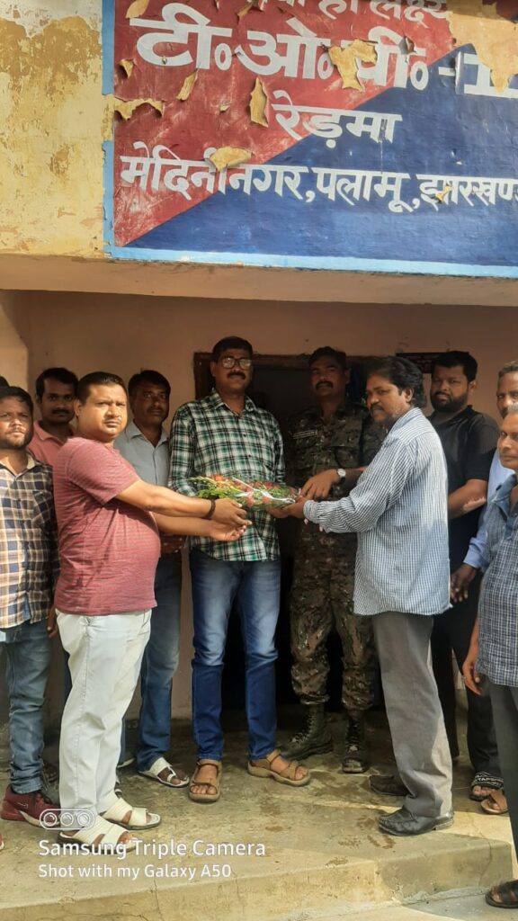 टीओपी टू प्रभारी रूद्रानंद सरस को नागरिकों ने किया स्वागत