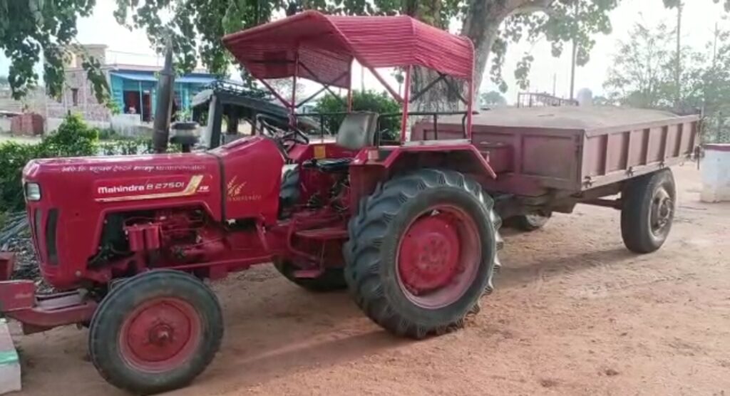 कोरटा घाट से अवैध बालू लदा दो ट्रैक्टर किया गया जब्त