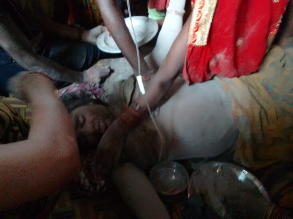 बर्जपात कि चपेट में आने से एक महिला हुआ घायल