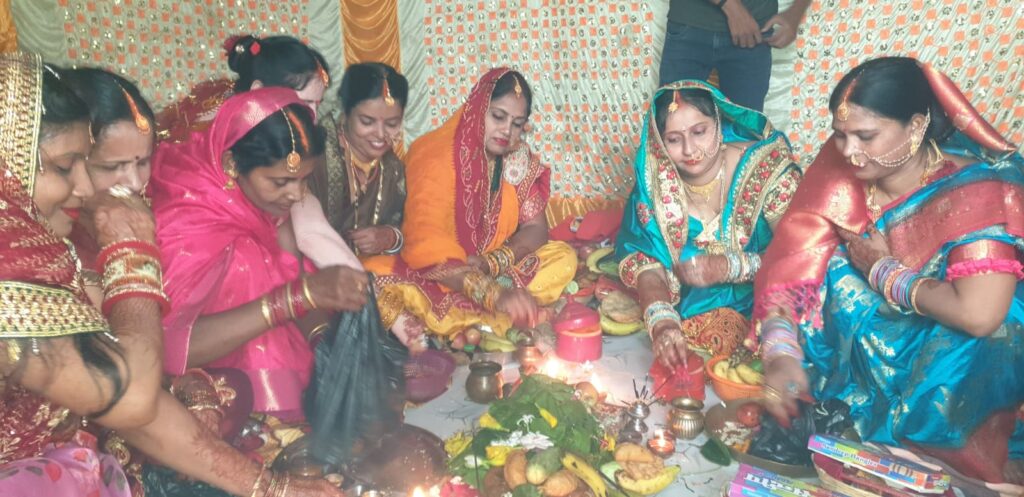 नगर परिषद अध्यक्ष तथा अन्य महिलाओं ने हर्षोल्लास से मनाई हरितालिका तीज।