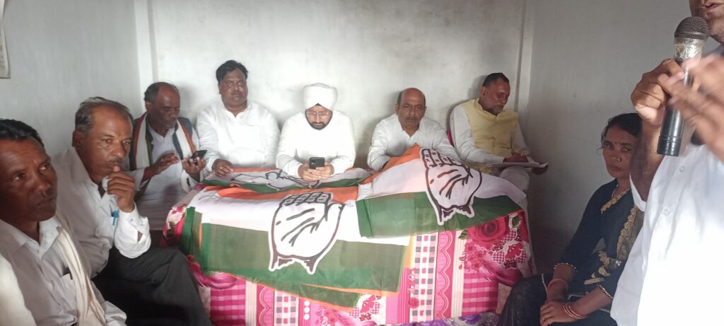 केतार बाजार पहुंचा कांग्रेस का गौरव यात्रा।