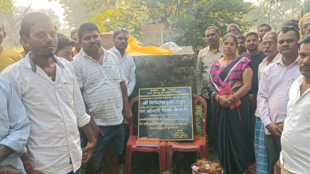 नगर परिषद अध्यक्षा ने पीसीसी व नाली का किया शिलान्यास!