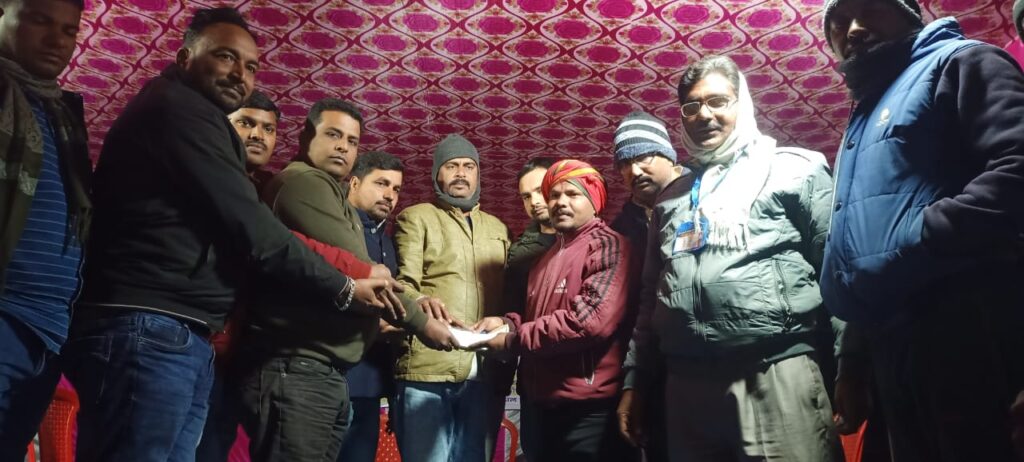 श्री लक्ष्मी नारायण यज्ञ में मंत्री ने किया आर्थिक सहयोग।