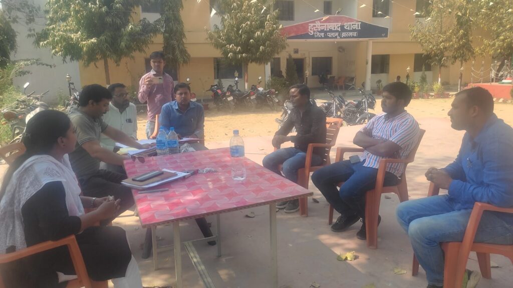 थाना परिषर में हुआ टैक्सी स्टैंड और सब्जी बाजार की बंदोबस्ती