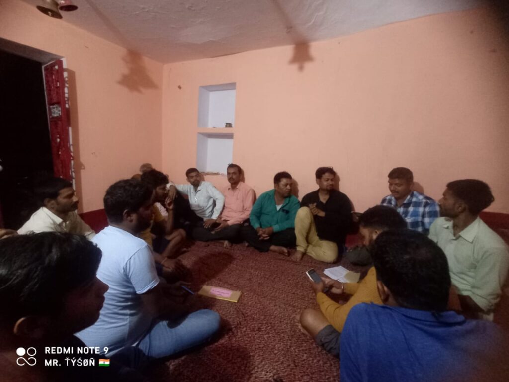 खजूरी में श्रीराम नवमी शोभायात्रा को लेकर हुई बैठक