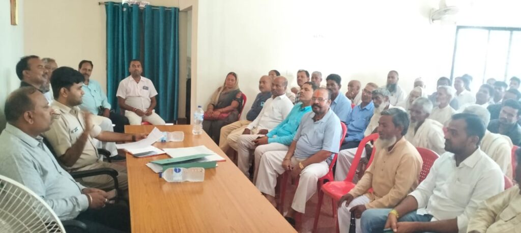 मोहर्रम को लेकर की गई शांति समिति की बैठक