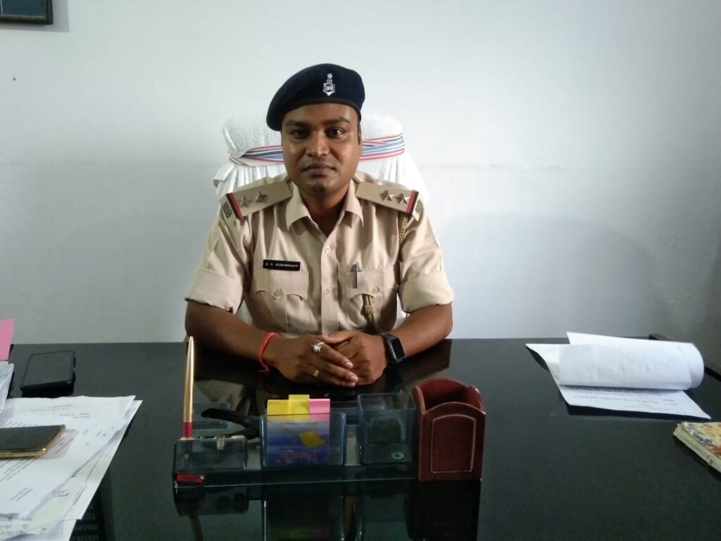 नवनियुक्त थाना प्रभारी संजय कुमार कुशवाहा ने किया पदभार ग्रहण, अपराध पर लगेगा अंकुश