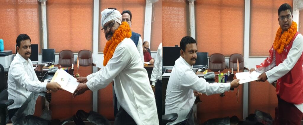 पलामू लोकसभा के लिए दो उम्मीदवारो ने जिला निर्वाचन पदाधिकारी के पास किया नामांकन दाखिल