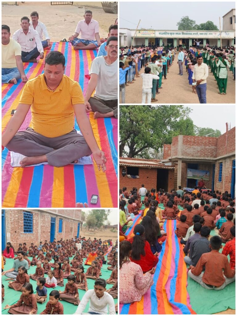 डंडई प्रखंड अंतर्गत सभी विद्यालय में मनाया गया अंतर्राष्ट्रीय योग दिवस