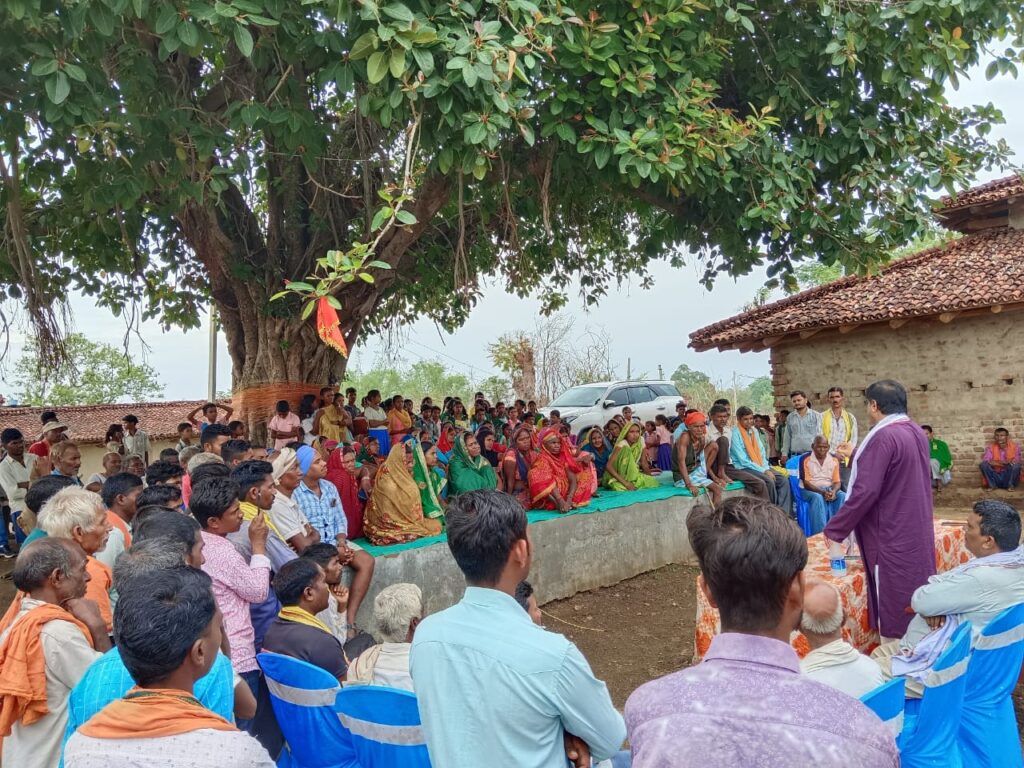पोल खोल, संघर्ष एवं विश्वास यात्रा का रामकंडा प्रखंड के हरहे पंचायत. सत्येंद्र नाथ तिवारी