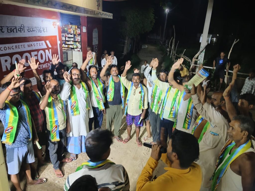 ओ.बी.सी. एकता अधिकार सह न्याय रथ यात्रा पहुंचा कांडी लोगो ने किया स्वागत