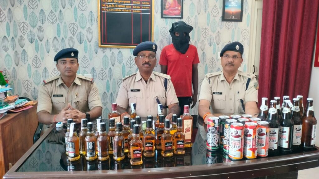 रमना पुलिस ने शराब कारोबारी को गिरफ्तार कर भेजा जेल