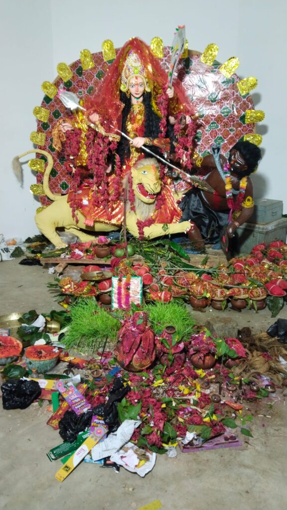 विशाल क्लब छमईलवा में धूमधाम से मनाया जा रहा नवरात्र